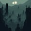 Midnight horror ambiance
